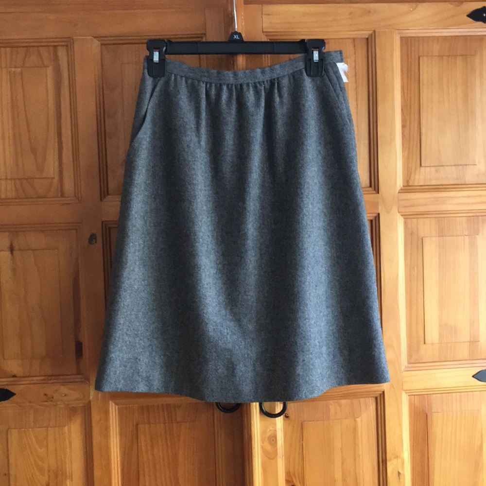 Pendleton Wool Gray Skirt - image 1